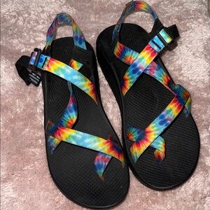 Chaco Multicolor Tie-Dye Sandals